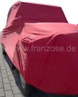 Renault - Car cover 2CV, colour red. High quality synthetic fibre, air-permeable. Specially make for