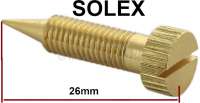 Peugeot - CO adjusting screw, M 5x0,75 mm, (idle mixture adjusting screw), for Solex carburetor. Sui