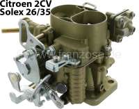 Citroen-2CV - Carburetor oval (new part), for Citroen 2CV6, Solex 26/35, the carburetor must be given a 