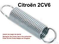 Citroen-2CV - Spring for the Choke flap in the carburetor. (oval carburetor). Dimension: 0,5 x 4,5 x 20m