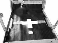 Renault - Rubber mat rear, for Citroen 2CV6, Installed to production end! Optically like original! D