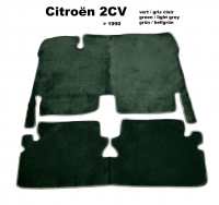 citroen 2cv carpet sets floor mats set velour colour dark green vert P18290 - Image 1