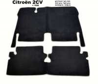 citroen 2cv carpet sets floor mats set velour colour grey light gris P18297 - Image 1