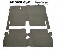 citroen 2cv carpet sets floor mats set velour colour light grey gris P18298 - Image 1