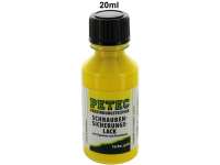 citroen 2cv chemistry screw safety paint yellow 20ml bottle including brush P21015 - Image 1