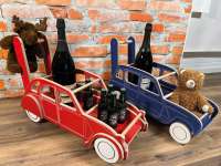 Citroen-2CV - Children's push Renault R4 (for learning to walk). Approx. 78cm long. Made entirely from w