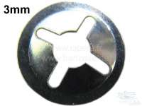 Citroen-DS-11CV-HY - Retaining tie-clip for emblems. Suitable for 3mm  pins. Per piece!