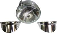 Renault - Shades for headlamps (1 Pair), for Citroen 2CV. Material: Aluminum anodizes. We let the sh