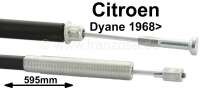 Citroen-2CV - Clutch cable for Dyane starting from 1968, length: 595mm.