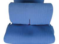 Alle - AMI 6, coverings for the front + rear seat bench (2 fittings). Color: Diamante Bleues (blu