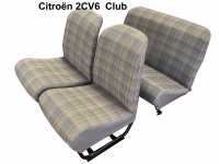 Citroen-2CV - Club 2CV6 interior (completely covered on new frames, ready to install!). Consisting of: 1