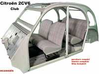 citroen 2cv complete seat covers sets club 2cv6 interior completely covered P18474 - Image 1