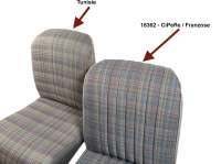 citroen 2cv complete seat covers sets cover 2cv6 club front P18362 - Image 2