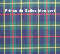 Renault - Seat cover 2CV front + rear. Symmetrical backrest. Fabric in chequered blue-green (Prince 