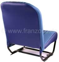 Citroen-2CV - Covering 2CV6 in front + rear. Symetri backrests. Material (Bleu Raye 1676) in colors ligh