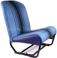 Citroen-2CV - Covering 2CV6 in front + rear. Symetri backrests. Material (Bleu Raye 1676) in colors ligh