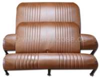 Renault - Covering 2CV (AZAM) completely, for 1 seat bench in front + 1 seat bench rear. Vinyl brown