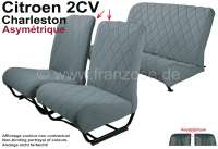 citroen 2cv complete seat covers sets covering charleston 2cv6 front P18364 - Image 1