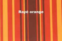 Alle - Covering 2CV in front + rear. Asymetric backrest. Material: (Raye orange) streaked in colo