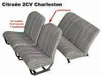 citroen 2cv complete seat covers sets coverings front rear P18634 - Image 1