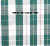 Citroen-2CV - Complete front and rear door panels (4 pieces). Low version. Green and white checked fabri