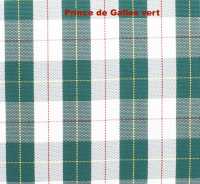 Citroen-2CV - 2CV old, coverings in front + rear, hammock, Scot sample (Prince de Galles 2CV vert). Bett