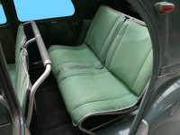 Citroen-2CV - 2CV old, coverings in front + rear, green-dark-green streaked (Bayadère Vert). Good quali