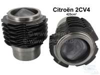 Renault - Piston + liner (2 pieces) for Citroen 2CV4, (425ccm). Citroen AZL, AZU, Dyane (425cc). Inc