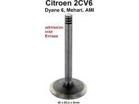 Citroen-2CV - Inlet valve for 2CV6, 40 x 88,4 x 8 mm. Or.no.: 95536026