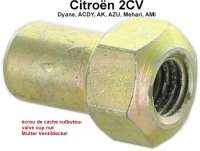 Citroen-2CV - Valve cap nut, suitable for Citroen 2CV6 + 2CV4. Reproduction.