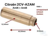 Citroen-2CV - Valve guide exhaust for 2CV-AZAM, Ami6, Ami 8 Installed one starting from 1968. 8,50mm ins