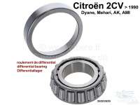 Citroen-2CV - Differential bearing for Citroen 2CV6. Inside diameter: 35mm, Outside diameter: 72mm, over