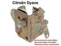 citroen 2cv door locks handles dyane lock inside front right P16239 - Image 1
