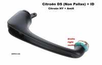 citroen 2cv door locks handles handle inside right plastic colour black ds pallas P38679 - Image 1