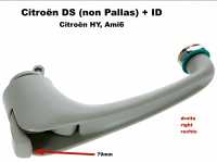 citroen 2cv door locks handles handle inside right plastic colour grey ds pallas P38683 - Image 1