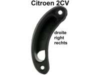 Citroen-2CV - Handle pan, door opener on the right, color black. The handle pans are installed in Citroe