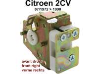 Citroen-2CV - 2CV, Door lock inside, in front on the right. Installed one starting from 07/1972.  Or. 1Z
