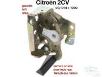 Citroen-2CV - 2CV, Door lock inside, rear left. Suitable for Citroen 2CV, from year of manufacture 09/19