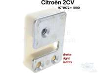Citroen-DS-11CV-HY - 2CV, Door lock, striker plate on the right (door side Installed). Suitable for Citroen 2CV