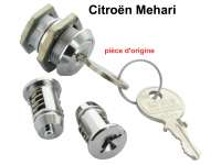 Citroen-2CV - Mehari, lockcylinder set (door locks) Citroen Mehari.