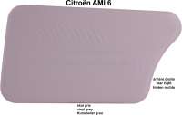 Citroen-2CV - Door lining at the rear right. Color: Vinyl grey. Suitable for Citroen AMI6, AMI8. We reco