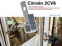 Citroen-2CV - 2CV, Door disk in front on the right. Rear stop for the window frame. Suitable for window 
