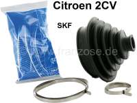 Renault - Drive shaft collars set (SKF), wheel side. Suitable for Citroen 2CV6 + 2CV4. The bellows a