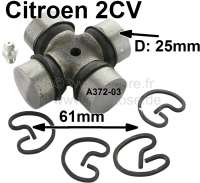 Citroen-2CV - Universal joint suitable for the drive shaft, for Citroen 2CV from the sixties + fifties. 