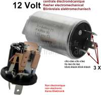 citroen 2cv electric dashboard indicator flash relay round electromechanical 12 volts P14361 - Image 1
