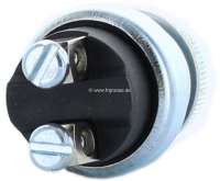 Citroen-DS-11CV-HY - Push button switch universal, with white push-button (e.g. engine activate button). 16mm i