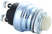 Peugeot - Push button switch universal, with white push-button (e.g. engine activate button). 16mm i