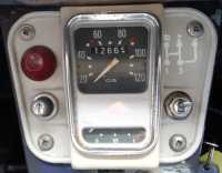 Sonstige-Citroen - Red indicator light, large, cone-shaped (LED), 6 Volt. Reproduction of the original lights