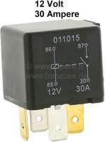 Citroen-DS-11CV-HY - Operating circuit relay 12 Volt / 30 ampere of contact rating!
