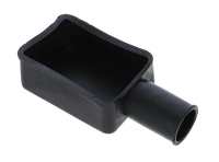 Renault - Battery pole protecting cap from rubber. Color: black. Length: 52mm. Width: 35mm. Short si